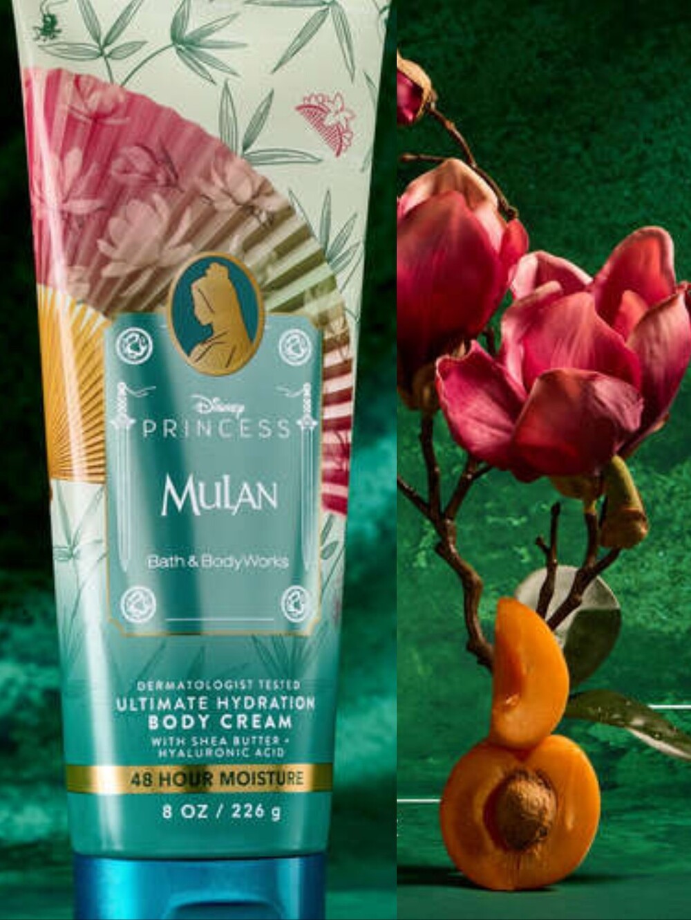 Bath & Body Works Disney Princess Mulan Ultimate Hydration Body Cream 8oz NEW